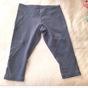 Lululemon Slate Grey Mesh Crop